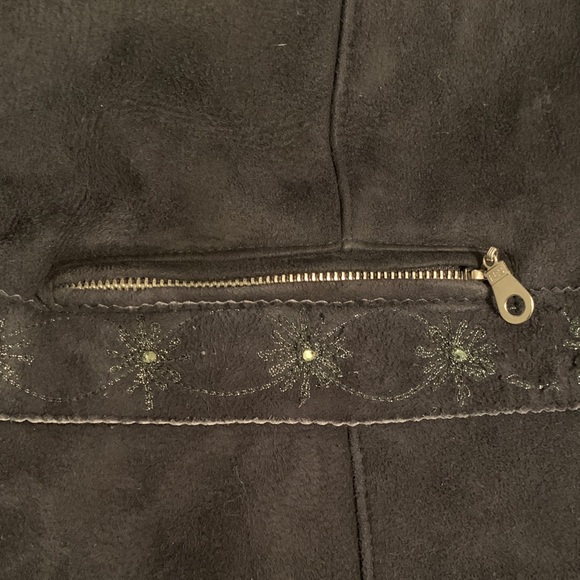 Valentino Dark Teddy Jacket with Fur Accents - Picture 4 of 9